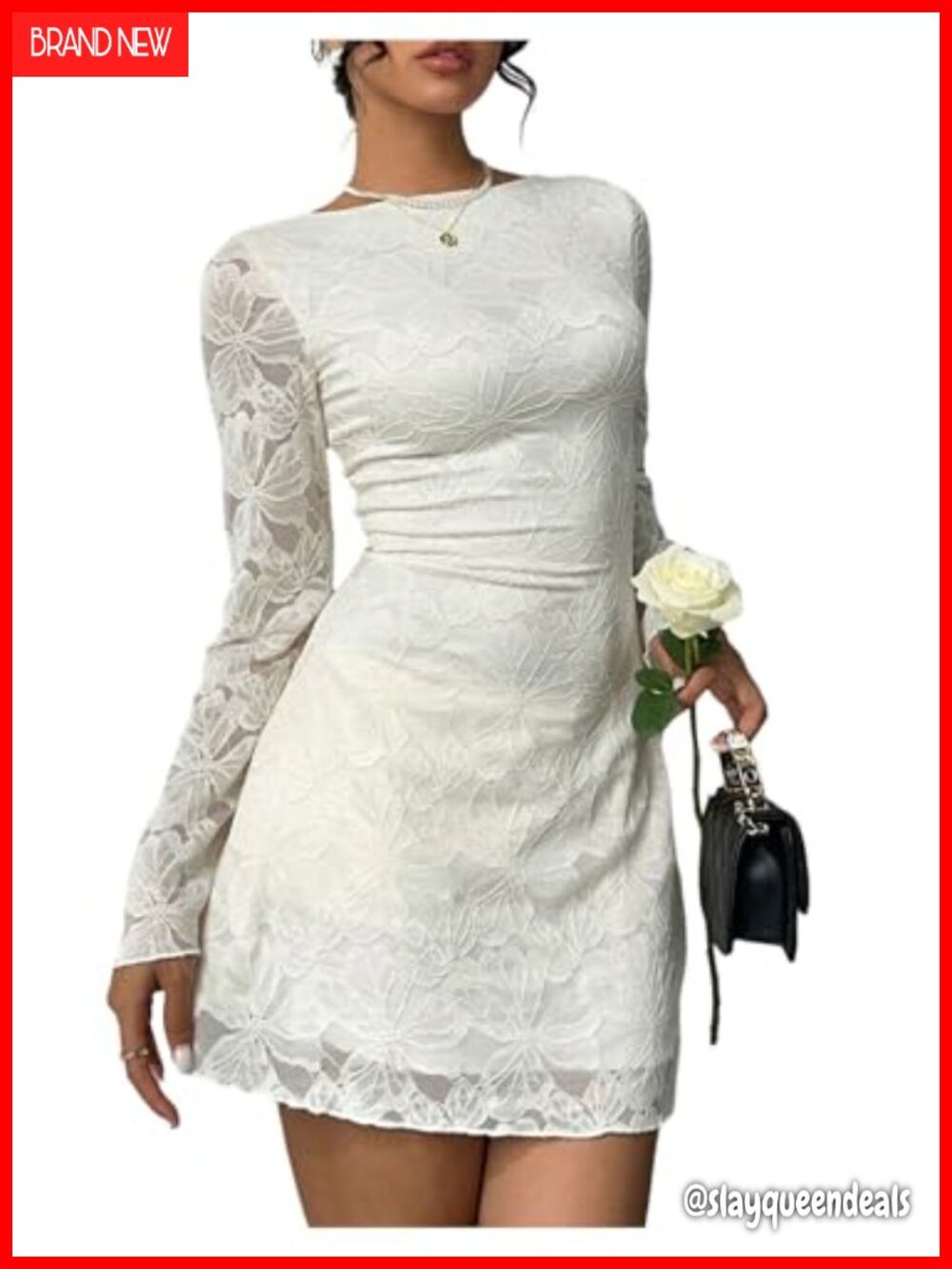 Floral Lace Mini Dress Tie Backless Cocktail Party Wedding Guest